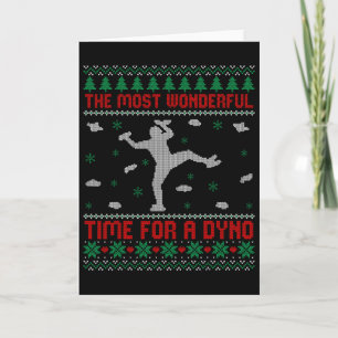 Hässlicher Rock Climbing Weihnachtspullover Lustig Karte