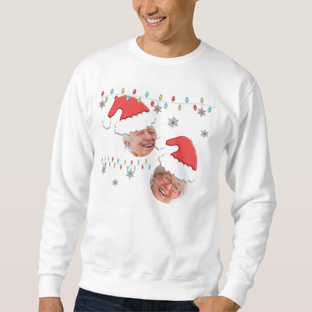 Hässlicher Shirt-Weihnachtsfeiertag addieren Ihre Sweatshirt (Vorderseite)