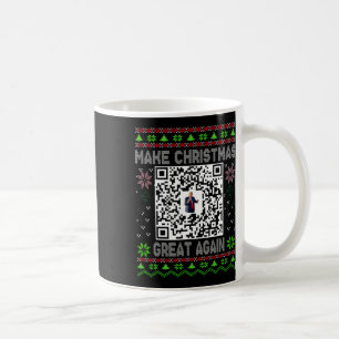 Hässlicher Weihnachten Lustiger Qr Präsident Trump Kaffeetasse