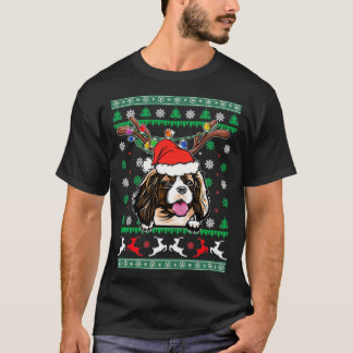 Hässlicher Weihnachts-Cavalier King Charles Spanie T-Shirt