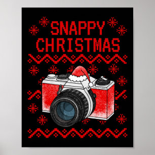 Hässlicher Weihnachts-Kamera-Fotograf Xmas-Fotogra Poster