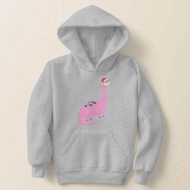 hässlicher Weihnachtsdinosaurier-Brontosaurus Hoodie (Ablage )