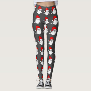 hässlicher Weihnachtsgeist Santa Claus gruselig un Leggings