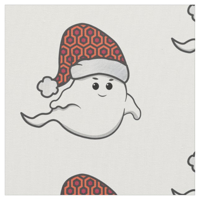 hässlicher Weihnachtsgeistesteppich Stoff (Nahaufnahme)