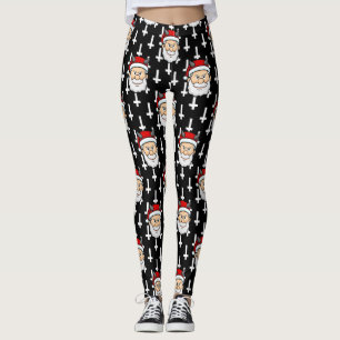 hässlicher Weihnachtsmann böser Nikolaus Leggings