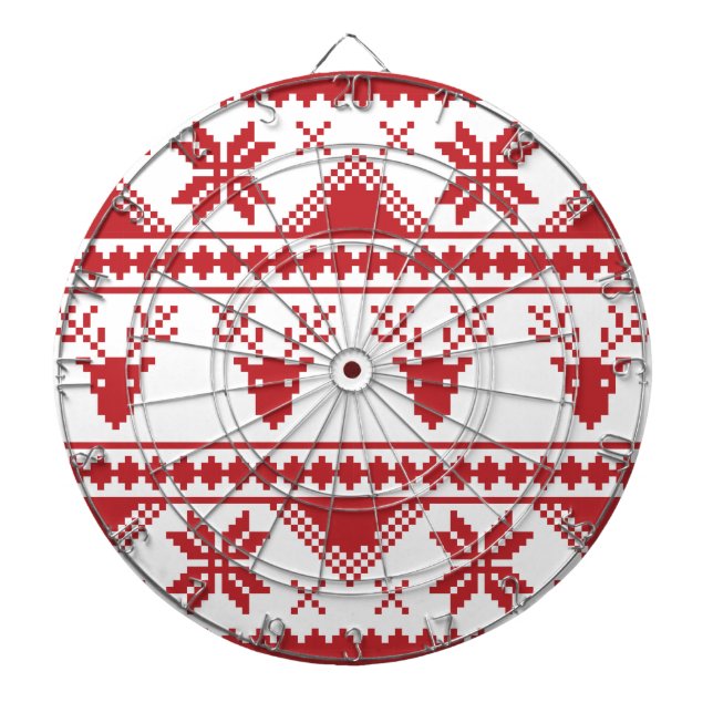 hässlicher Weihnachtspulli Dartscheibe (vorne)