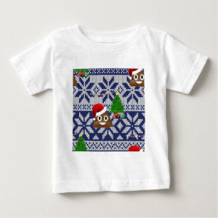 hässlicher Weihnachtspulli kacke Emoji Baby T-shirt