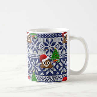hässlicher Weihnachtspulli kacke Emoji Kaffeetasse