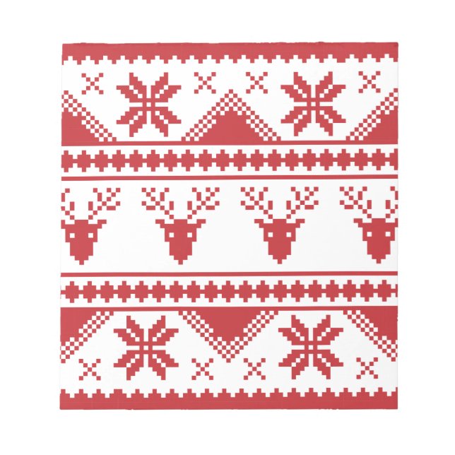 hässlicher Weihnachtspulli Notizblock (Vorderseite)