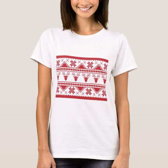 hässlicher Weihnachtspulli T-Shirt (Vorderseite)