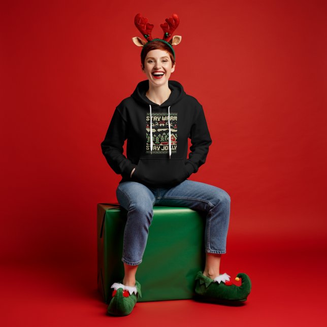 Hässlicher Weihnachtspullover Bleib Warm Bleib Frö T-Shirt (Von Creator hochgeladen)