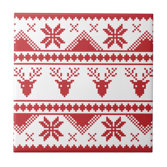 hässlicher Weihnachtspullover Fliese (Vorderseite)