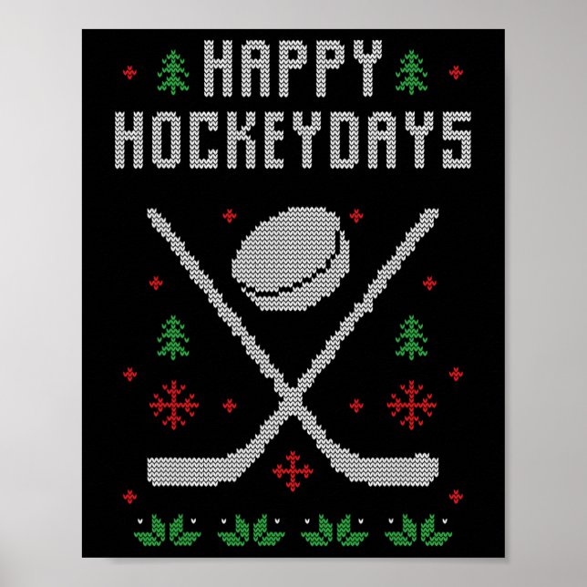 Hässlicher Weihnachtspullover Hässlicher Pullover  Poster (Vorne)