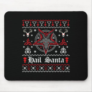 Hässlicher Weihnachtspullover Heiliger Nikolaus Pe Mousepad