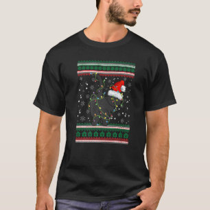 Hässlicher Weihnachtspullover Katze Santa T-Shirt