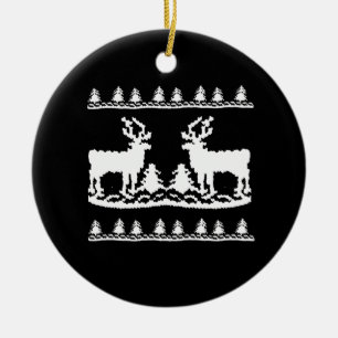 Hässlicher Weihnachtspullover - Keramik Ornament