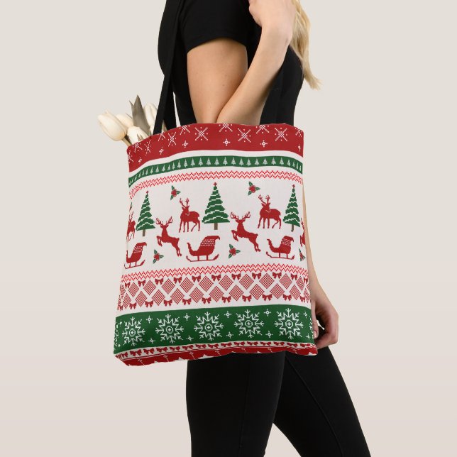 Hässlicher Weihnachtspullover Nordisches Rentiermu (Von Nahem)