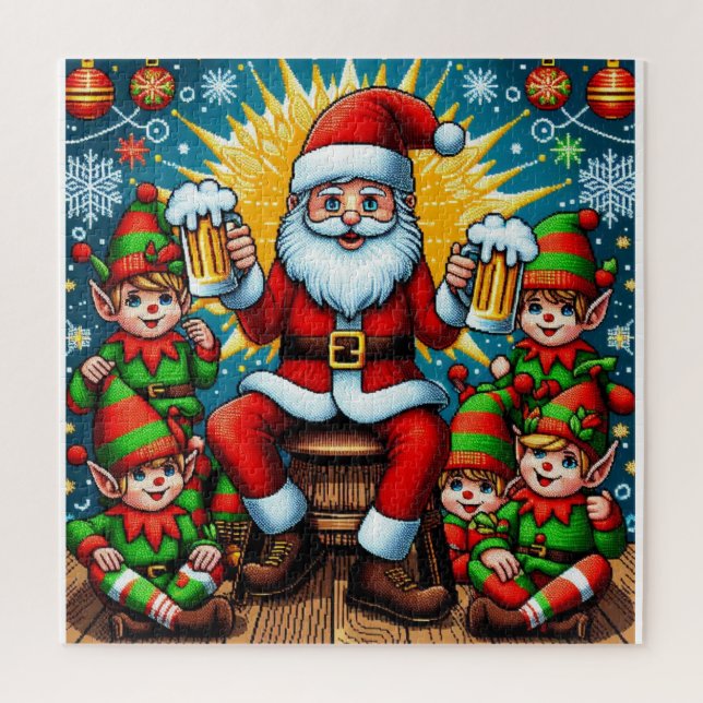 Hässlicher Weihnachtspullover Puzzle (Vertikal)