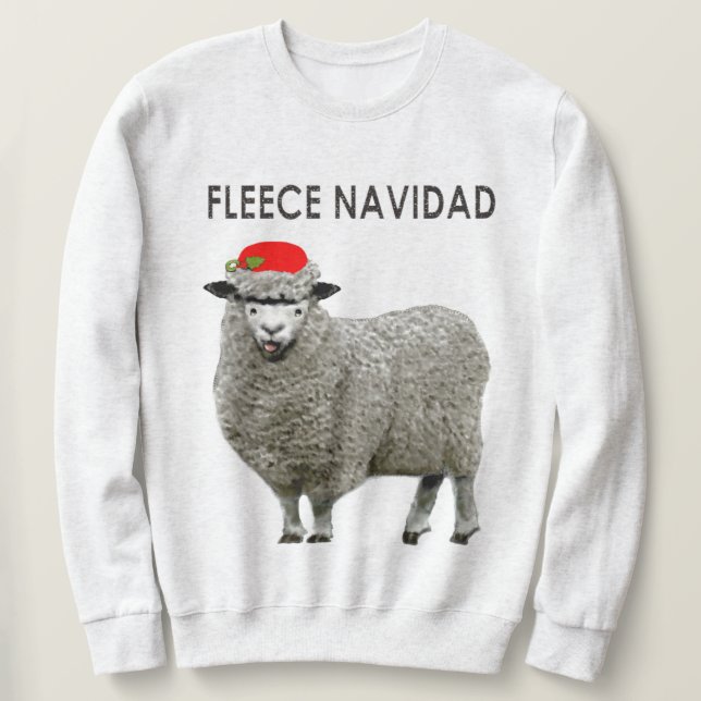 Hässlicher Weihnachtspullover Schaf Sweatshirt (Design vorne)