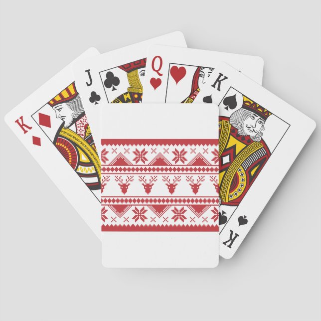 hässlicher Weihnachtspullover Spielkarten (Rückseite)