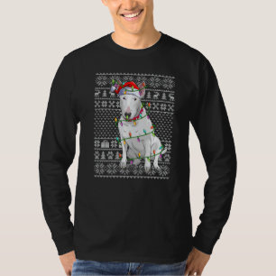 Hässlicher Weihnachtspullover-Stil Santa Bull Terr T-Shirt
