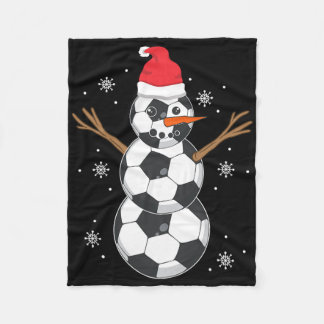 Hässlicher Weihnachtspullover-Stil Schneemann Fußb Fleecedecke