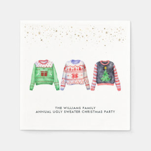 Hässlicher Weihnachtspullover Weihnachtsfeier Serviette