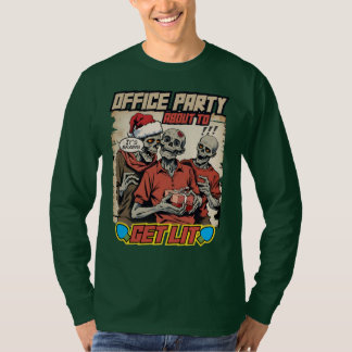 Hässlicher Weihnachtspullover Zombies Gehirne Comi T-Shirt
