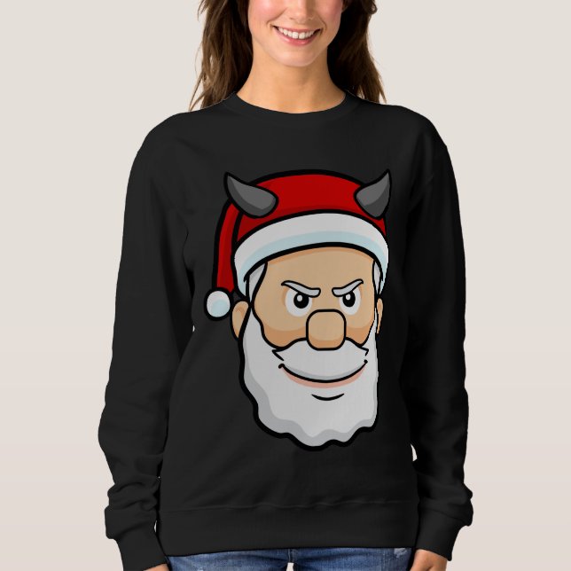 hässlicher Weihnachtssanta Sweatshirt (Vorderseite)