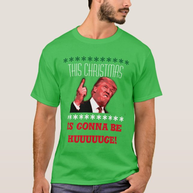 Hässlicher WeihnachtsT - Shirt Donald Trump im (Vorderseite)