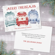 Hässliches Pullover Festliches Weihnachten