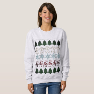 Hässliches Strickjacke-WeihnachtsParty-lustiger Sweatshirt