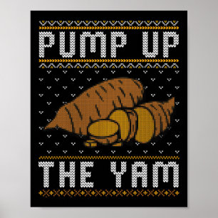 Hässliches Thanksgiving Sweatshirt Lustiger Pump U Poster