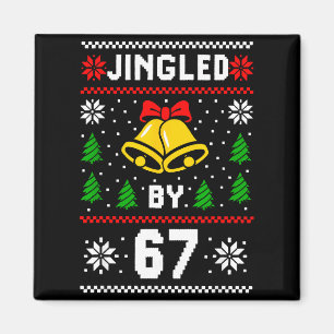 Hässliches Weihnachten 67 Meme-Design Lustig Six S Magnet