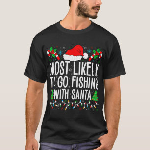 Hässliches Weihnachts-Fischer-Design - Frohe Fisch T-Shirt