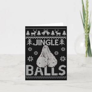 Hässliches Weihnachts-Sweatshirt für Männer, Jingl Karte