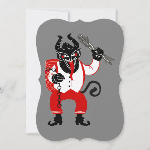 hässliches Weihnachtsmonster krampus xmas Einladung