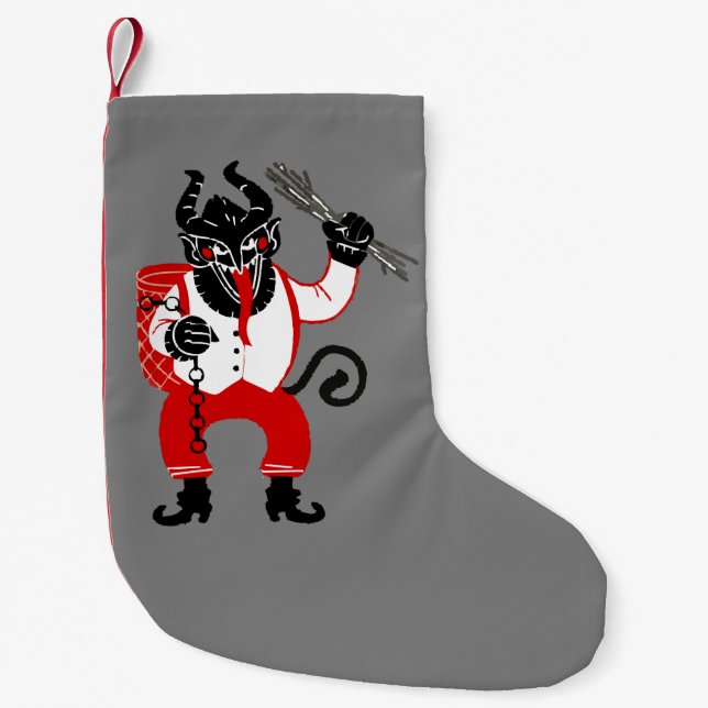 hässliches Weihnachtsmonster krampus xmas Kleiner Weihnachtsstrumpf (Vorderseite)