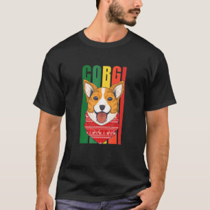 Hässliches Weihnachtsmuster Süße Pembroke Welsh Co T-Shirt