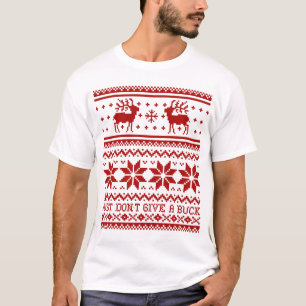 Hässliches Weihnachtspullover Lustiges Rentier T-S T-Shirt