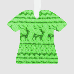 Hässliches Weihnachtspullover-Muster Ornament