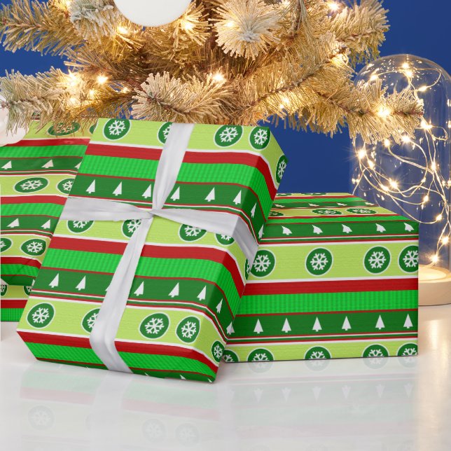 Hässliches Weihnachtspullover-Muster-Wrapierpapier Geschenkpapier (Feiertage)