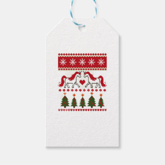 Hässliches Weihnachtspullover-Party-T-Shirt mit Ei Geschenkanhänger