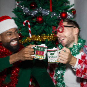 Hässliches Weihnachtspullover-Wettbewerb-Preis-Tas Tasse