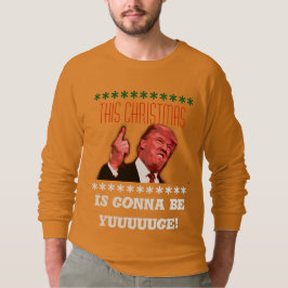 Hässliches WeihnachtsSweatshirt Donald Trump, Sweatshirt