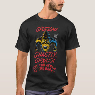 Hast du Angst vor dem dunklen Halloween-gruseligen T-Shirt