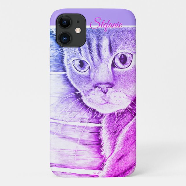 Hast du das gehört? (Violette) Case-Mate iPhone Hülle (Rückseite)