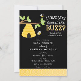 Hast du den Buzz gehört? Bee Baby Shower Einladung