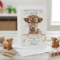 Hast du den Geburtstag der Moos-Boho-Hochlandkuh g