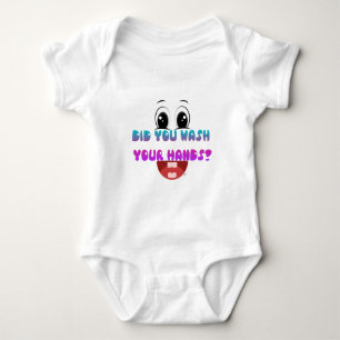 Hast du dir die Hände gewaschen? Baby Strampler